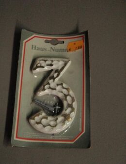 Hausnummer,weiß, Nr. 3 - Ulmen Ulmen