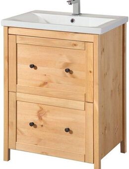 welltime Waschtisch Sylt, Landhaus, Breite 60 cm, aus Massivholz