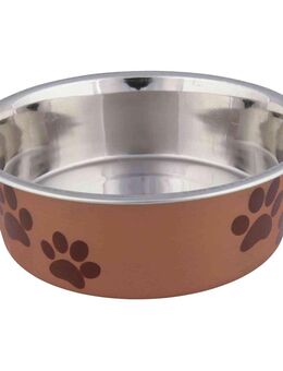 Trixie Edelstahlnapf mit Kunststoffmantel - 450 ml, Ø 14 cm