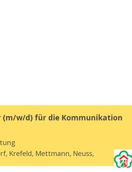 Mitarbeiter (m/w/d) für die Kommunikation - Mettmann