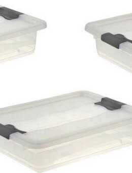 keeeper Organizer cornelia (Set, 3 St), Aufbewahrungsbox, mit Deckel, Schiebeverschluss, 7 L