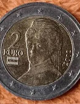 2 EURO Münze Österreich 2002 Bertha von Suttner - Stuttgart