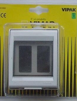 1 Stück Vimar Aufputzgehäuse IP55 2M 8000 Gehäuse für 2 Module (FI-Schalter, Sicherungsautomaten, Netzfreischalter etc.) - Landsberg (Lech)