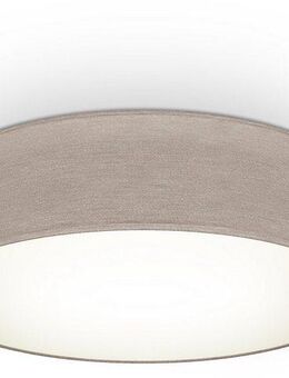B.K.Licht LED Deckenleuchte, ohne Leuchtmittel, Warmweiß, Deckenlampe, Textil Lampenschirm, E27, Schlafzimmer, Wohnzimmer