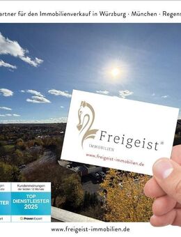 Seniorengerechter Zugang, 2-Zimmer-Wohnung mit Aufzug, Südbalkon und 1 TG-Stellplatz - Würzburg