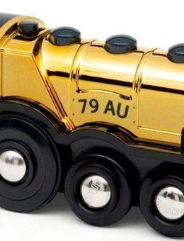 BRIO® Spielzeug-Zug Goldene Batterielok, m. Licht und Sound