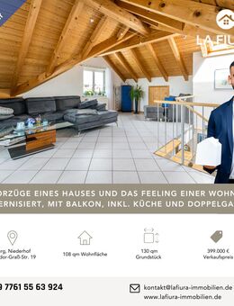 Ihre Wohnungssuche endet hier! Ein Haus, das sich wie eine Wohnung anfühlt | inkl. Doppelgarage - Murg