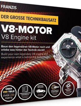 Franzis Experimentierkasten Bausatz V8-Motor