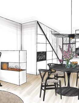 Lifestyle-Townhouse mit Kamin, Sauna und Loft-Style - Lübeck