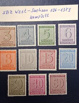 Sbz West Sachsen 1945/46 126 - 137 Y komplett postfrisch - Görlitz