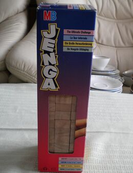 MB-Spiel-Jenga mit Holzsteinen,1988,ab 7 Jahre - Linnich