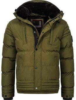 Alessandro Salvarini Winterjacke ASFabiano mit warmem Teddyfell und abnehmbarer Kapuze