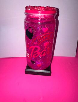 Schneekugel Becher Snowglobe Pink Barbie - Bitterfeld-Wolfen