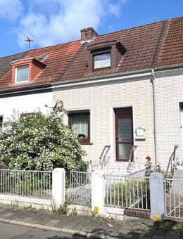 PURNHAGEN-IMMOBILIEN - Reihenmittelhaus in ruhiger Nebenstraße von Bremen-Gröpelingen! - Bremen