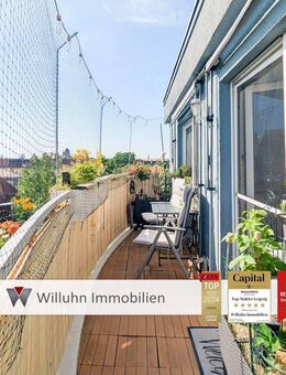 Herrlicher Weitblick über Leipzig | 2 Zimmer + Küche | mit Balkon, Stellplatz & Aufzug | FERNWÄRME! - Leipzig