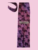 Lagerfeld Krawatte aus Seide – Paisley-Power in Lila & Pink in 81369