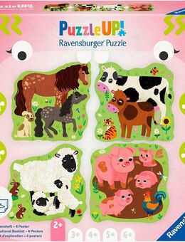 Ravensburger Puzzle PuzzleUP!, Bauernhoftiere, 28 Puzzleteile, Made in Europe