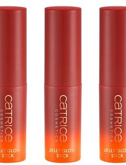 Catrice Highlighter MIDNIGHT SUN Jelly Glow Stick, 3-tlg., Softe Konsistenz, leicht verblendbar, natürliches Schimmern.
