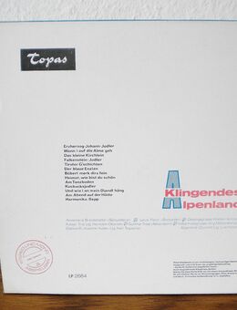 Klingendes Alpenland-Vinyl-LP,Topas,Rar - Linnich