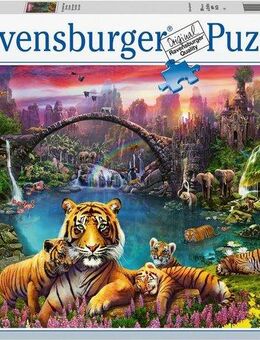 Ravensburger Puzzle Tiger in paradiesischer Lagune, 3000 Puzzleteile, Made in Germany