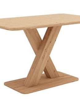 Home affaire Esstisch Miles Tisch, Esszimmertisch, Küchentisch (1-St), Esstisch mit X Gestell und Bodenplatte. Breite 137 cm, fix Tisch