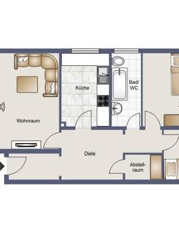 Sanierungsbedürftige 3-Zimmer-Wohnung mit Entwicklungspotenzial - Liederbach (Taunus)