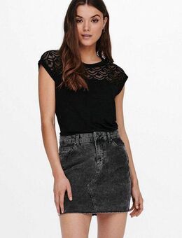 ONLY Spitzenshirt ONLNICOLE LIFE S/S MIX TOP JRS NOOS