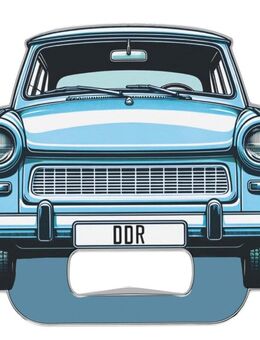 Schöner Trabant Flaschenöffner Bieröffner Party Geburtstag 8x8 cm - Berlin