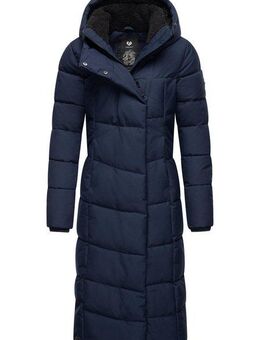 Ragwear Steppmantel Pavla Extralong zeitloser, wasserdichter Damen Wintermantel