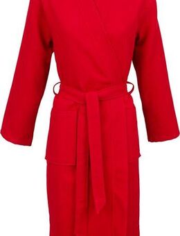 Carl Ross Unisex-Bademantel 25100, Langform, Piqué, Kimono-Kragen, Gürtel, Waffelpique