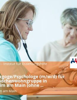 Sozialpädagoge/Psychologe (m/w/d) für unsere Mädchenwohngruppe in Rüsselsheim am Main (ohne Übernachtung) - Rüsselsheim