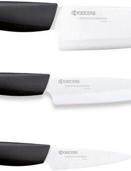 KYOCERA Messer-Set GEN (Set, 3-tlg), extrem scharfe Hochleistungskeramik-Klinge