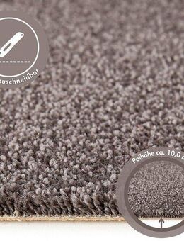 Andiamo Teppichboden Sophie, Frisee-Velours, Made in Netherlands, rechteckig, Höhe: 12 mm, Uni Farben, Breite 400 cm oder 500 cm, strapazierfähig & pflegeleicht