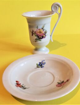 Kakaotasse (Pharisäer mit Untertasse) Porzellan - Aachen