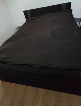 Aukona Boxspringbett mit Bettkasten in Schwarz 200×220 - Volkmarsen