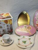 Weihnachten Kaffeeservice,2 Dosen, Glasbehälter    Kaffee Set   "  O Tannenbaum "  Porzellan in 53773