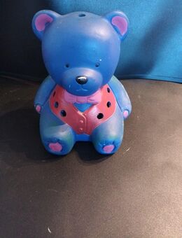 Teddybär Deko Keramik 15cm hoch 12cm lang 11cm breit Teelichthalter - Essen