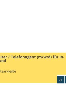 Sachbearbeiter / Telefonagent (m/w/d) für In- und Outbound - Döbeln