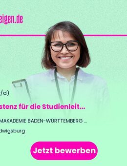 Assistenz (m/w/d) für die Studienleitung - Teilzeit - Ludwigsburg