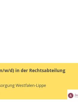 Volljurist (w/m/d) in der Rechtsabteilung - Münster