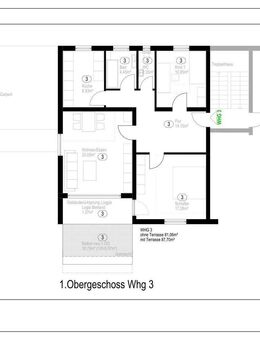 Neu Sanierte 3 Zimmerwohnung in Aystetten - Aystetten