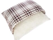 zooplus basics Karo Kuschelbett Kissen - L 60 x B 50 x H 15 cm