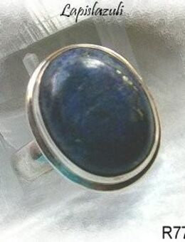 Ring 925 Silber mit gefasstn Lapislazuli - Stemmen