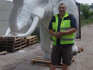 3D Elefant lebensgroß mit Saugrüssel so das der Elefant Wasser spitzen kann ... - Heidesee