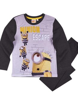 Minions Pyjama –Grau mit Schwarz- V4 * NEU * Versch. Größen - Dreieich