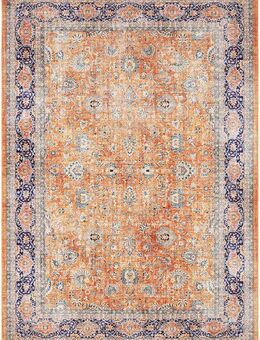 ELLE DECORATION Teppich Keshan Maschad, rechteckig, Höhe: 5 mm, Orientalisch, Läufer, Kurzflor, Vintage, Wohnzimmer, Schlafzimmer