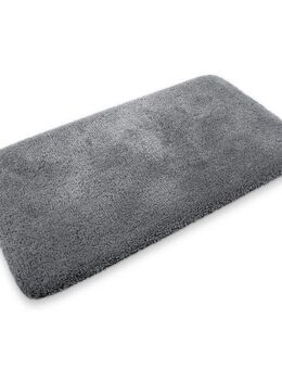 my home Badematte Kaarin, Höhe 30 mm, rutschhemmend beschichtet, schnell trocknend, Polyester, rechteckig, Badteppich, getuftet, flauschig, hochflor, große Farbauswahl