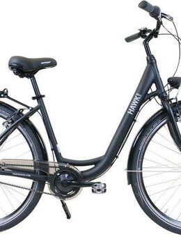 HAWK Bikes Cityrad City Wave Easy Black, 7 Gang Shimano Nexus Schaltwerk, für Damen und Herren