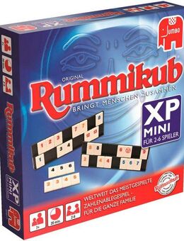 Jumbo Spiele Spiel Rummikub XP Mini, Familienspiel