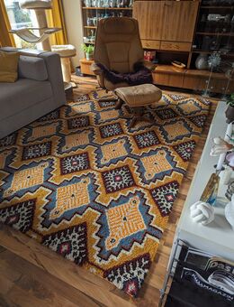 Kelim Teppich 60er 70er Vintage MidCentury retro - Ginsheim-Gustavsburg